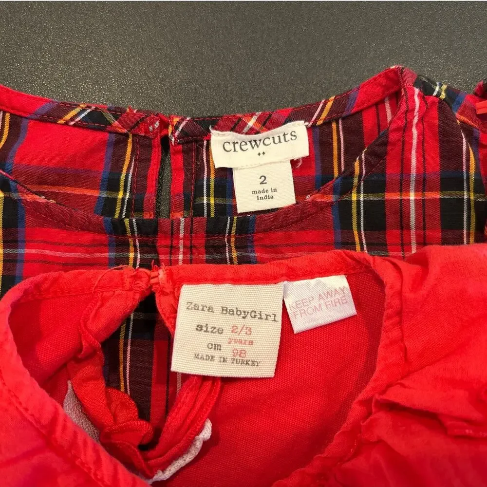 6 Piece Holiday Top Bundle Sweet Wink J.Crew Zara Thanksgiving Christmas, 2T